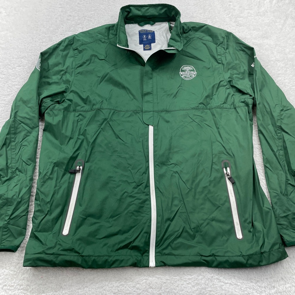 Polo Golf Ralph‎ Lauren Water Repellent Packable Green Golf Windbreaker Jacket L